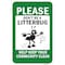 Signmission Safety Sign, 12 in Height, Aluminum, 18 in Length, 24876 A-1218-24876 - alternate 1